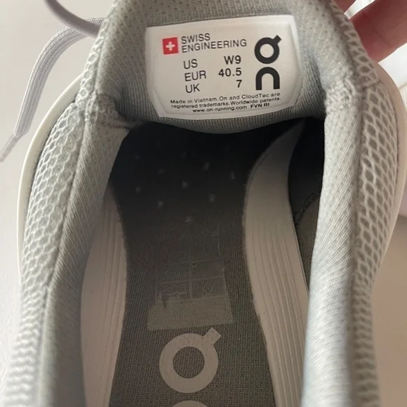 On WOMEN'S CLOUDSWIFT White Running Glacier/White - Picture 6 of 8